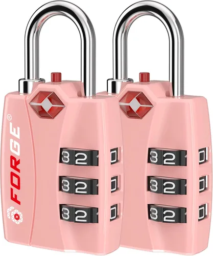 Vista 16 de Forge Cerraduras de equipaje aprobadas por la TSA - Negro 2 PK