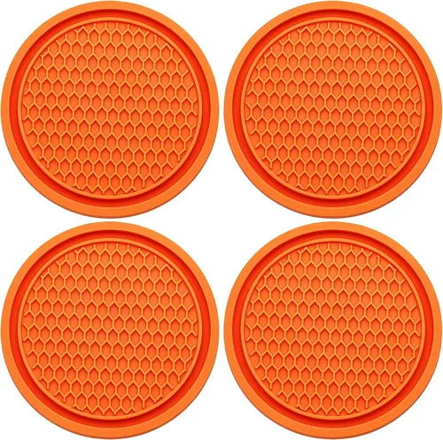 Vista 15 de 2 piezas posavasos para portavasos de automóvil, posavasos universales antideslizantes para portavasos de automóvil, 2.75 pulgadas posavasos