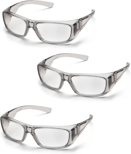 Vista 6 de Pyramex Emerge Full Reader - Gafas de seguridad SB7910D15 (3 pares) (+ 1.5 lentes, marco negro/lente transparente)