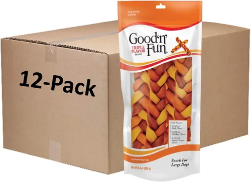 Vista 6 de Good'n'Fun Good 'n' Fun - Trenzas de triple sabor, 9.4 onzas (paquete de 1)