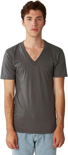 Vista 8 de American Apparel - Playera fina de mangas cortas, con cuello en V, para hombre/unisex