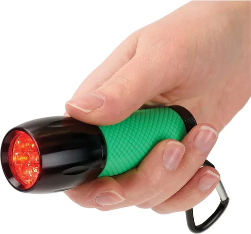 Vista 6 de Carson RedSight - Linterna LED roja para leer mapas de estrellas de astronomía y preservar la visión nocturna con dos ajustes de brillo (SL-33) XL