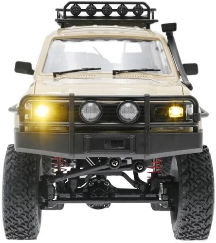 Vista 7 de RC Rock Crawler RC Truck 4x4 WPL C54-1 RTR Escala 1/16 RC Crawler, camión todoterreno todo terreno con chasis y choque mejorados, caja de cambios