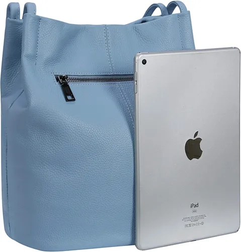 Vista 3 de Iswee - Bolsos de cuero genuino, diseño de hombro Hobo, bolsos para mujer