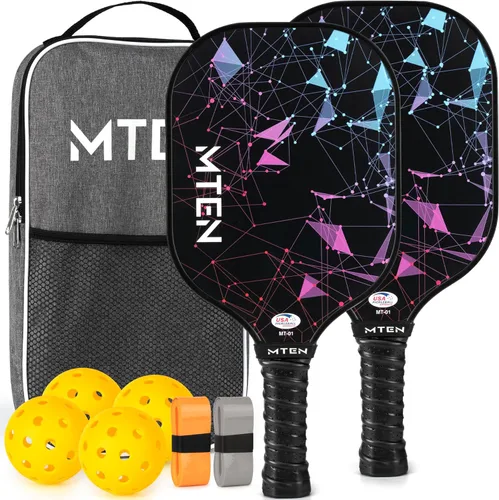 Vista 30 de Pickleball Paddles Set of 2 or 4, or Single Paddle – USAPA Approved Fiberglass Surface Pickleball Rackets Set for Men & Women