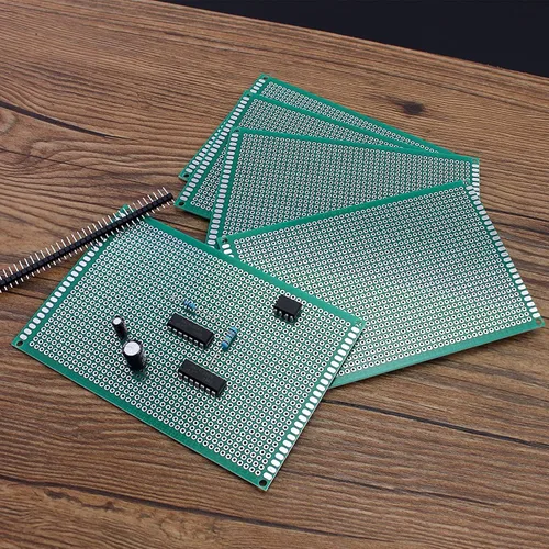 Vista 7 de Heyiarbeit Placa PCB de doble cara de 3.1x4.7 in, estañada a través de agujeros, circuito impreso universal, placa de proto para soldadura de 1pcs