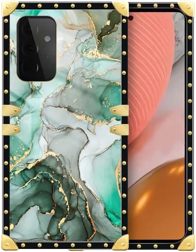 Vista 60 de Funda compatible con Samsung Galaxy A03S 4G, TPU suave de lujo y parte trasera de policarbonato duro para niñas y mujeres, funda protectora a prueba