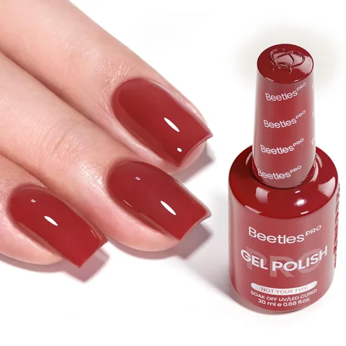 Vista 30 de Beetles PRO - Esmalte de gel blanco, color blanco de 0.7 fl oz A - Creme White Ansiedad de calma