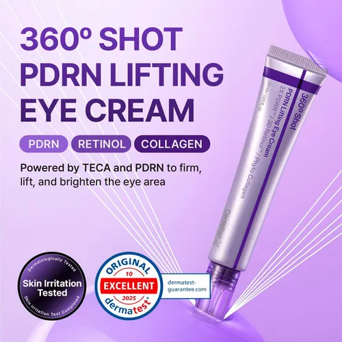 Vista 2 de Centellian24 360 Shot PDRN Crema reafirmante para ojos 1.0 fl oz (1.01 fl oz) – Crema de ojos con retinol antienvejecimiento para ojos con capucha