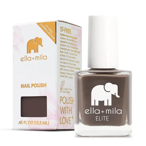 Vista 17 de ella+mila - Esmalte de uñas vegano, secado rápido y resistente al astillado (A La Nude)