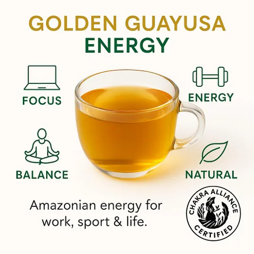 Vista 3 de Bolsas de té Guayusa de PACHA Naturalmente altas en antioxidantes, L-teanina y teobromina Té de hierbas de energía sostenida Alternativa a