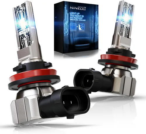 Vista 13 de NINEO Bombillas H4, bombillas 9003, 300% superbrillantes, blanco frío 6500K, tamaño mini real 1:1, Plug and Play, accesorio de deportes motorizados