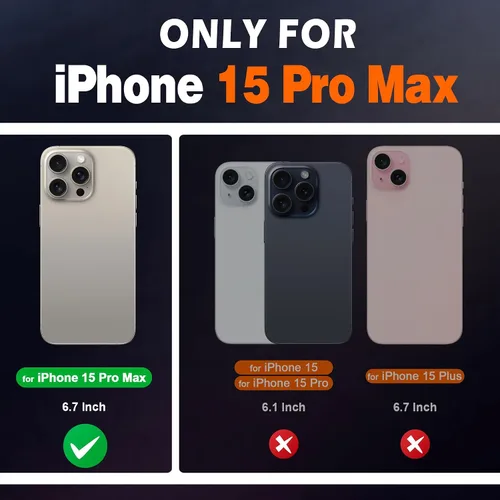 Vista 2 de SHIELDON Funda para iPhone 15 Pro Max de 6.7 pulgadas, cartera de cuero genuino [cierre magnético] [ranura para tarjeta de bloqueo RFID]