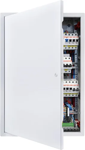Vista 14 de VEVOR Panel de acceso para paneles de yeso, puerta de acceso de acero galvanizado de 13.3 x 13.3 pulgadas, panel de servicio con bisagras de fácil