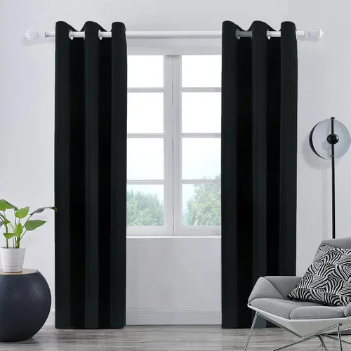 Vista 66 de Pickluc - Paneles de cortinas opacas con ojales, cortinas para bloquear la luz para el dormitorio, aisladas térmicamente, reducción de ruido