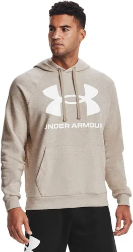 Vista 27 de Under Armour mens Rival Fleece Big Logo Hoodie (176) Fresh Clay/ Onyx White
