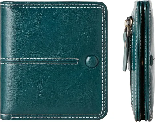 Vista 24 de TFKGS Tarjetero de crédito para mujer, cartera RFID de cuero para mujer con bloqueo de cremallera, llavero para tarjetas de acordeón, regalos