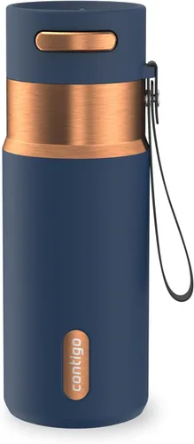 Vista 27 de Contigo Autoseal - Botella de agua de acero inoxidable con aislamiento al Terra Champagne