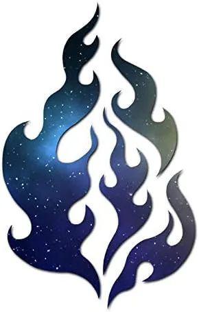 Vista 9 de Fire Flames Art - Vinilo adhesivo de 5.75 x 9.25 pulgadas, color rojo