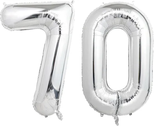 Vista 84 de Globos gigantes de números negros de 40 pulgadas, globos de aluminio de Mylar con helio para cumpleaños, globo número 0 para decoración de fiestas