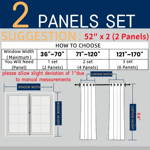 Vista 6 de Amidoudou 1 par de cortinas europeas de doble capa con cortinas transparentes para sala de estar, dormitorio, cortinas opacas bordadas de lujo Beige