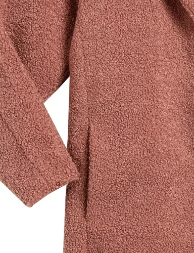 Vista 4 de Tienda Essentials - Chaqueta de vellón con solapas para mujer, diseño de oso de peluche