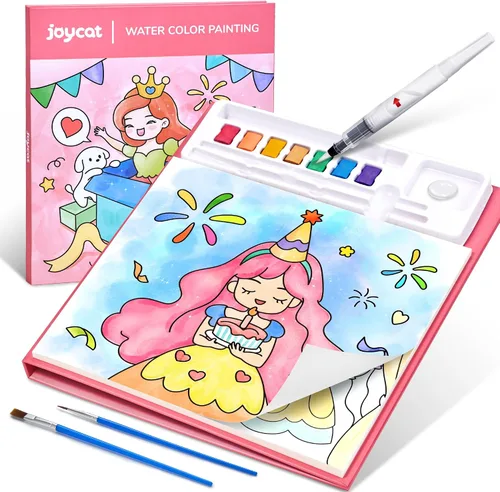 Vista 14 de JoyCat Libros de pintura con agua para colorear para niños pequeños, juegos de pintura de acuarela para niños de 3 a 5 años, 4 a 8 años, actividades