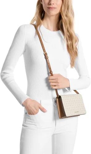 Vista 2 de Michael Kors Womens Jet Set Medium Flap Crossbody Bag