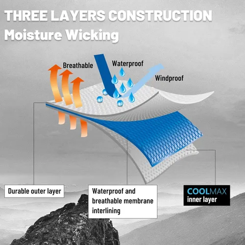 Vista 4 de SuMade Waterproof Socks, Men Women Knee High Hiking Kayaking Socks 1 Pair