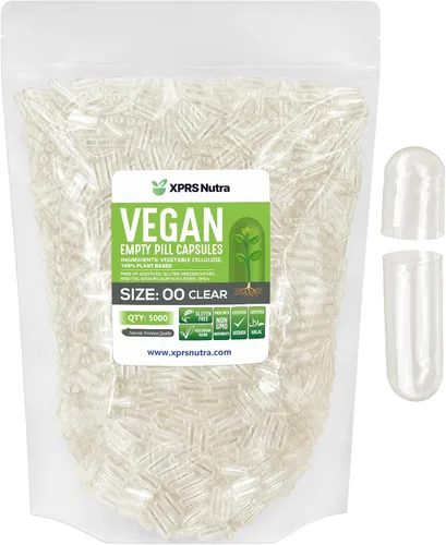 Vista 22 de XPRS Nutra Cápsulas vacías de tamaño 00 – 100 cápsulas veganas vacías – Pastillas vacías vegetarianas – Relleno de cápsulas vegetales DIY