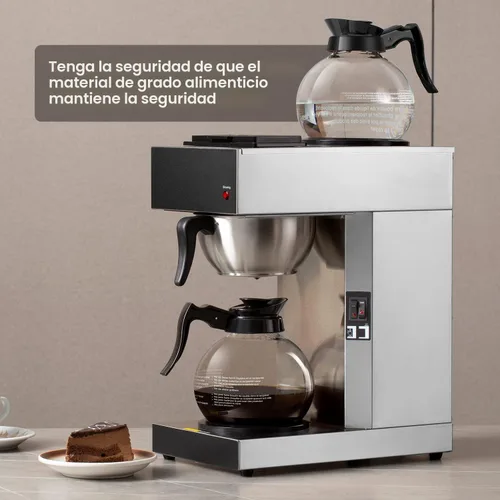 Vista 6 de SYBO Cafetera comercial para verter sobre 12 tazas SF-CB-2GA