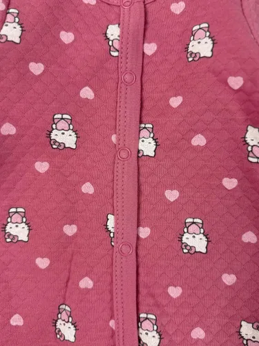 Vista 3 de Hello Kitty Mameluco mameluco con botones a presión para bebé niña