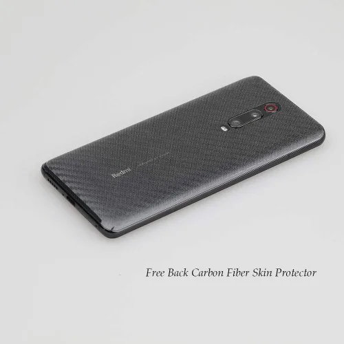 Vista 4 de Ibywind Protector de pantalla para Xiaomi Mi 9T/Redmi K20/K20 Pro, con 2 piezas de vidrio templado, 1 protector de lente de cámara, 1 película