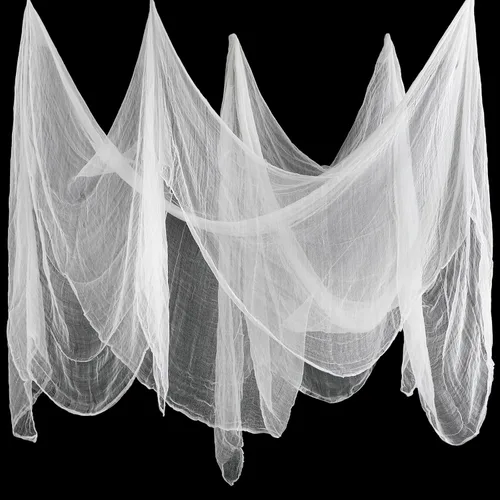 Vista 21 de Boao Halloween Cheese Cloth 35.43 x 393.7 Inch Sage Green Cheesecloth Roll for Crafts Large Cotton Muslin Gauze Fabric for Halloween Outdoor &