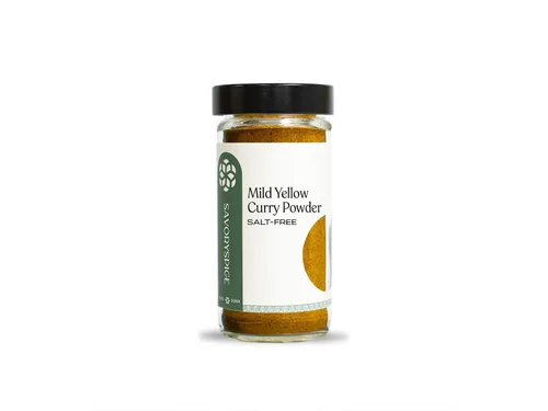 Vista 4 de Savory Spice Polvo de curry amarillo suave (3.6 onzas), condimento de curry sin sal para pasta, salsa, fideos