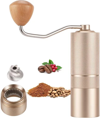 Vista 12 de Molinillo de café manual POPSWEETER C38 POPSWEETER C38 - Molinillo de café manual, rebaba de acero inoxidable de 1.496 pulgadas, más de 36 ajustes