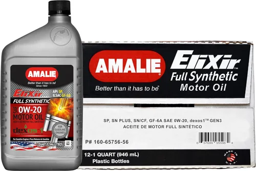 Vista 18 de Elixir 0W-16 Aceite de motor completamente sintético (160-65736-56) Botella de 1 cuarto de galón, paquete de 12 Hecho en EE. UU