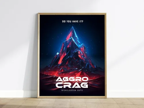 Vista 8 de Nickelodeon Guts Aggro Crag Framed Wall Art 8x10 in/Black Floating Frame Canvas