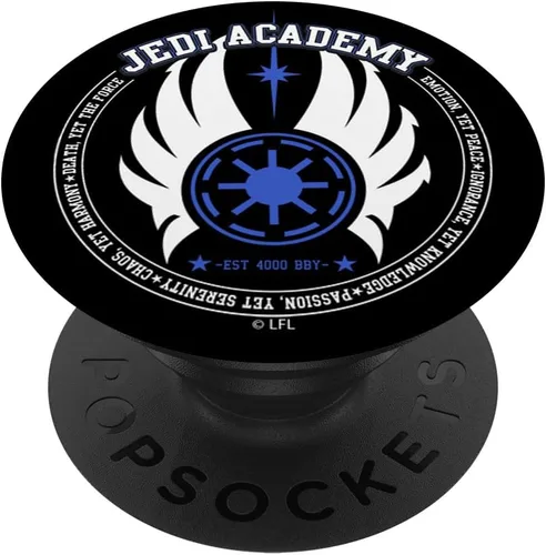 Vista 6 de Star Wars Jedi Academy Logo Est. 4000 BBY PopSockets MagSafe PopGrip para iPhone