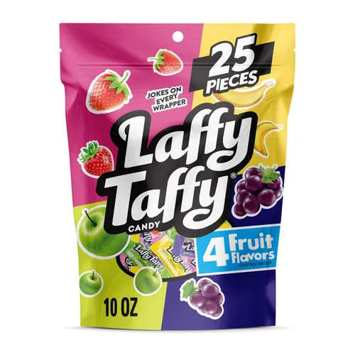 Vista 7 de Laffy Taffy Caramelos, combos de frutas, mini barras envueltas individualmente, 6 onzas