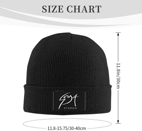 Vista 2 de Soda Rock Band Stereo Knit Hats Unisex-Adults Soft Cuffed Cap Classic Essential Beanie Hats Valentine's Day Gifts for Cold Weather Outdoor Travel