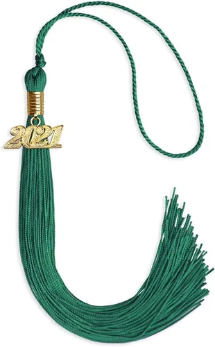 Vista 136 de Endea Graduation - Borla de un solo color con fecha dorada (Oro Antiguo, 2020)