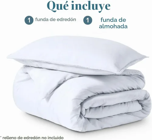 Vista 9 de Bare Home Juego de funda de edredón 1800 ultra suave (individual/individual 01 - Blanco (sin edredón)