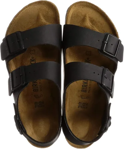 Vista 4 de Birkenstock Milano Birko-Flor Sandalias Negras Hombre 35