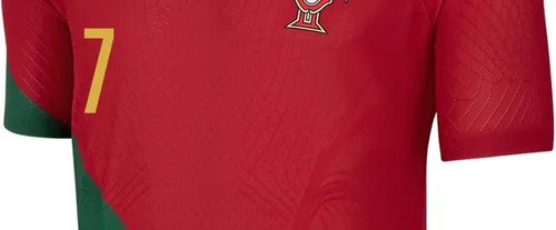 Vista 3 de Ronaldo 7 Portugal Home Soccer Jersey 202223 RojoVerde