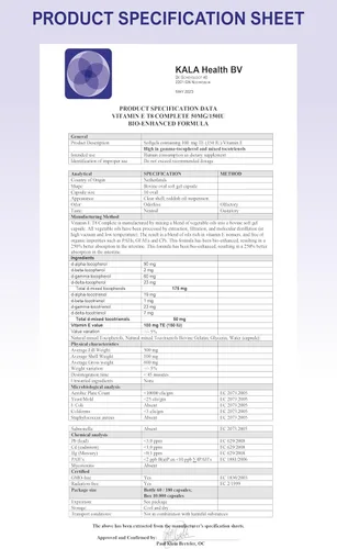 Vista 9 de Fórmula única con los 8 tocoferoles y tocotrienoles vitamina E - No contiene HAP, metales pesados, contaminantes o conservantes - Certificado