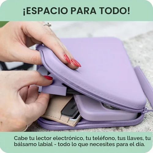 Vista 3 de Strapsicle Funda de silicona para Kindle y lectores electrónicos – Bolso multiusos para teléfono, billetera y llaves – Se ajusta a Paperwhite 2024