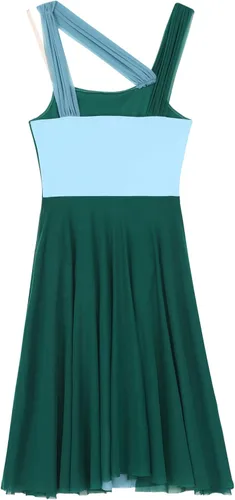 Vista 4 de Vestido de ballet lírico para mujer, camisola, leotardo, falda de tul, disfraz de baile moderno, ropa de baile