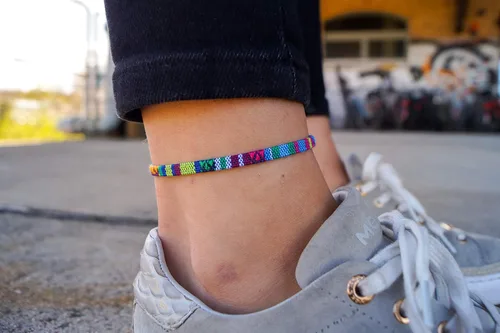 Vista 2 de Made by Nami Surfer Anklet for Men and Women Waterproof and Adjustable Surfer Ankle Bracelet String Ankle Bracelet Beach Accessory for Ethnic Hippie