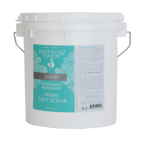 Vista 2 de Soothing Touch Exfoliante de sal, menta y romero, 10 libras
